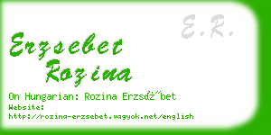 erzsebet rozina business card